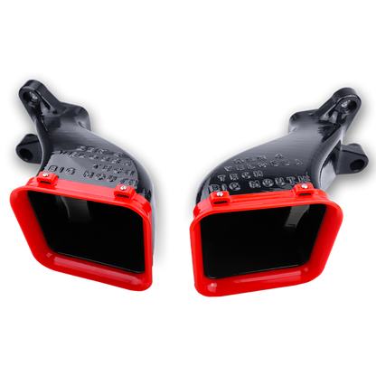 2017+ Genesis G80 5.0 Dual BIG MOUTH Ram Air Intake Snorkels | Velossa Tech Design