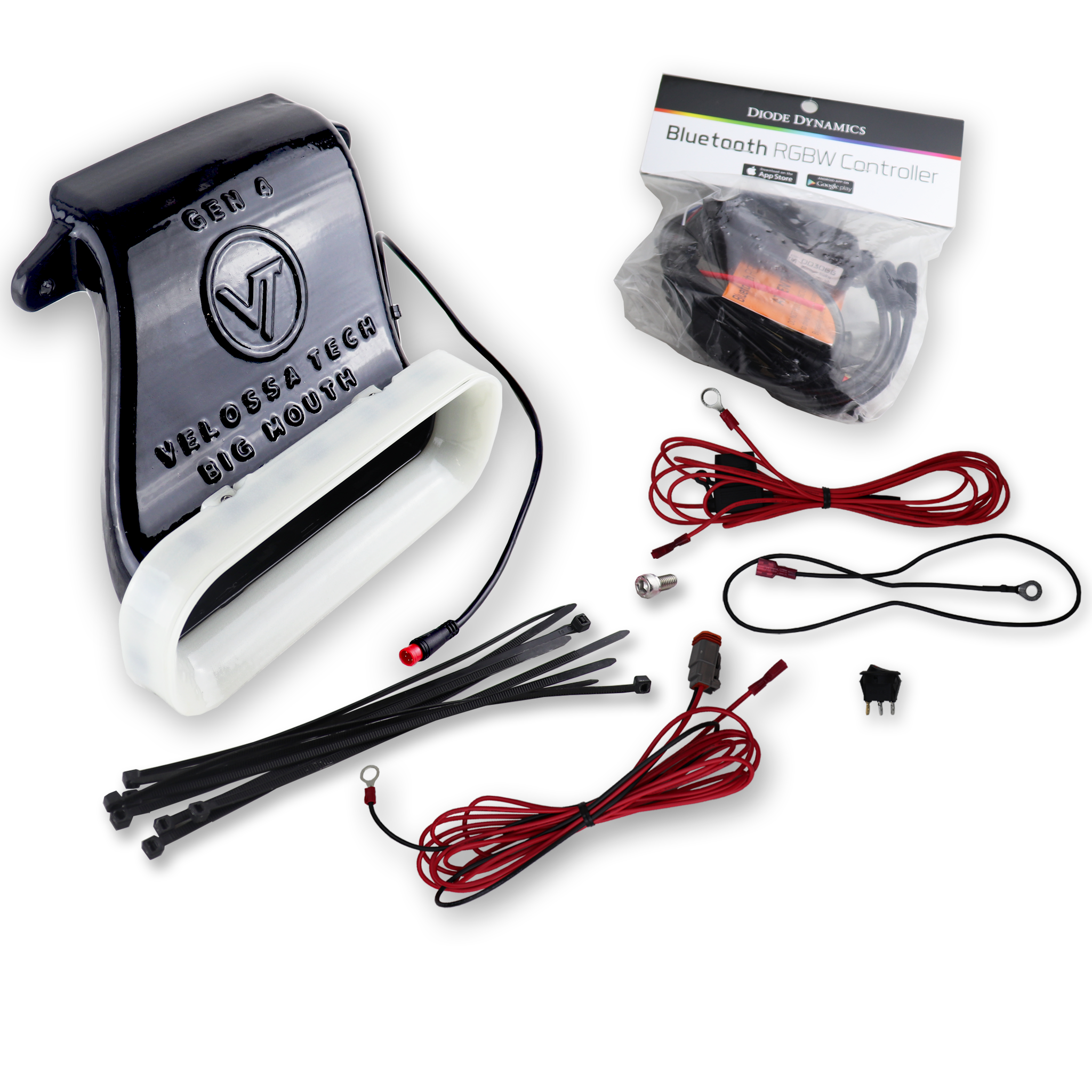 2019+ Hyundai Veloster Turbo/R-spec/Non-Turbo BIG MOUTH "LIT KIT" Ram Air Intake Snorkel | Velossa Tech Design