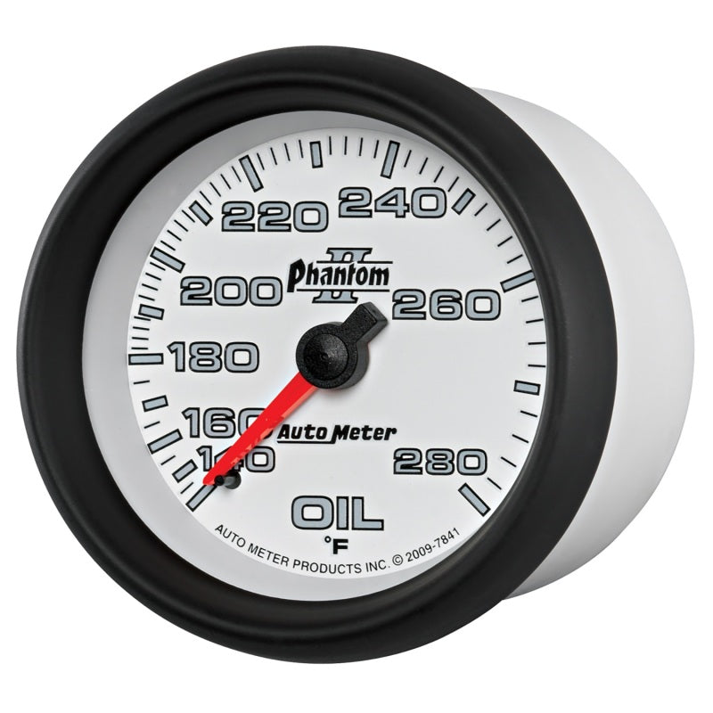 AutoMeter Gauge Oil Temp 2-5/8in. 140-280 Deg. F Mechanical Phantom II-thumbmail-2