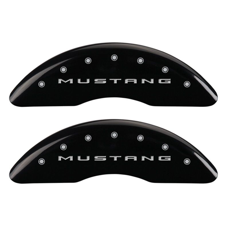 MGP 4 Caliper Covers Engraved Front 2015/Mustang Engraved Rear 2015/GT Black finish silver ch-thumbmail-2