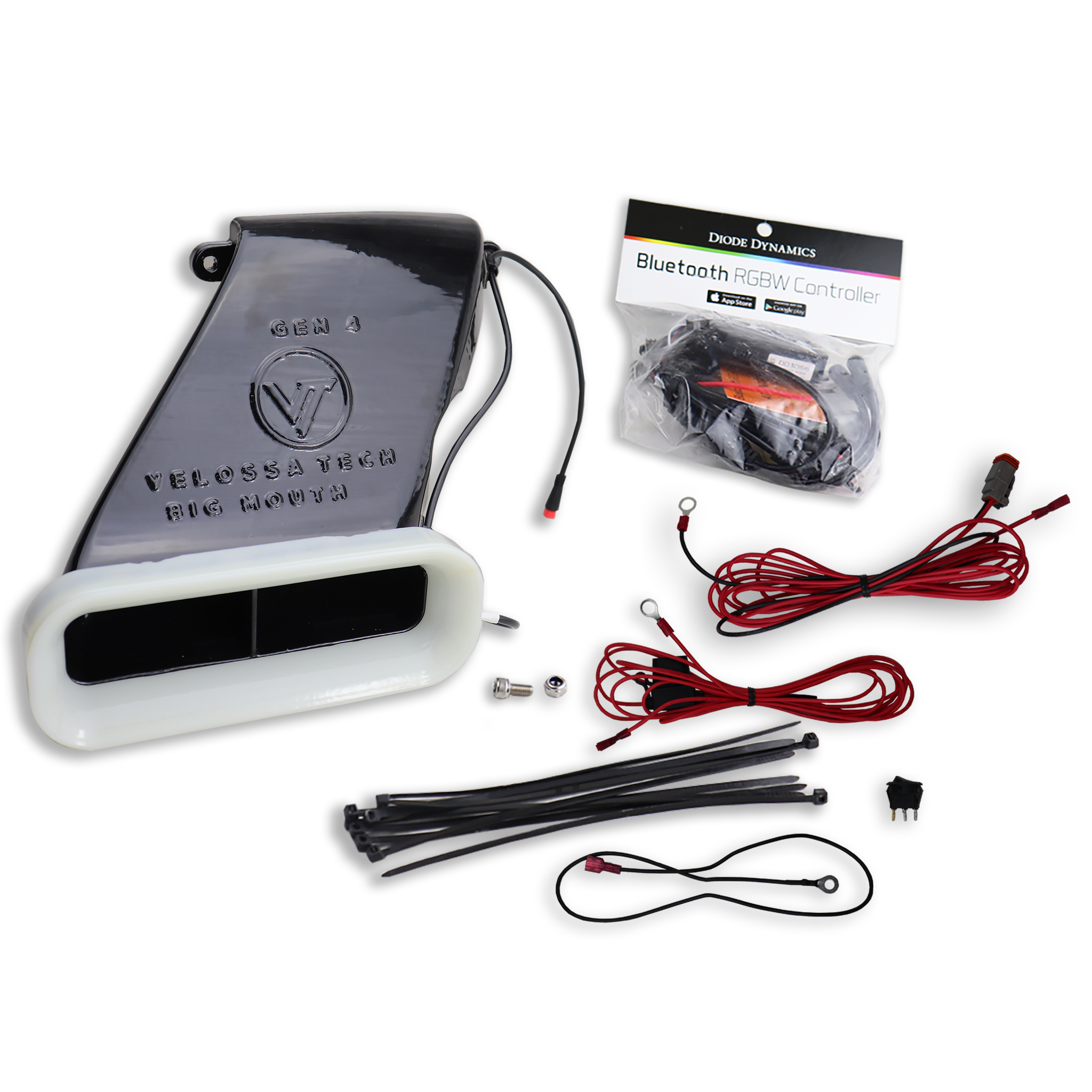 2019-2020 Hyundai Elantra Sport (Avante Sport, AD and Elantra SEL) BIG MOUTH "LIT KIT" Ram Air Intake Snorkel | Velossa Tech Design
