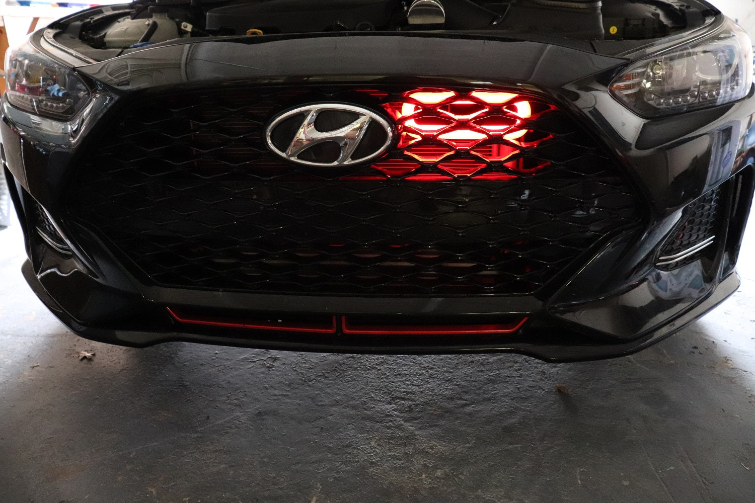 2019+ Hyundai Veloster Turbo/R-spec/Non-Turbo BIG MOUTH "LIT KIT" Ram Air Intake Snorkel | Velossa Tech Design