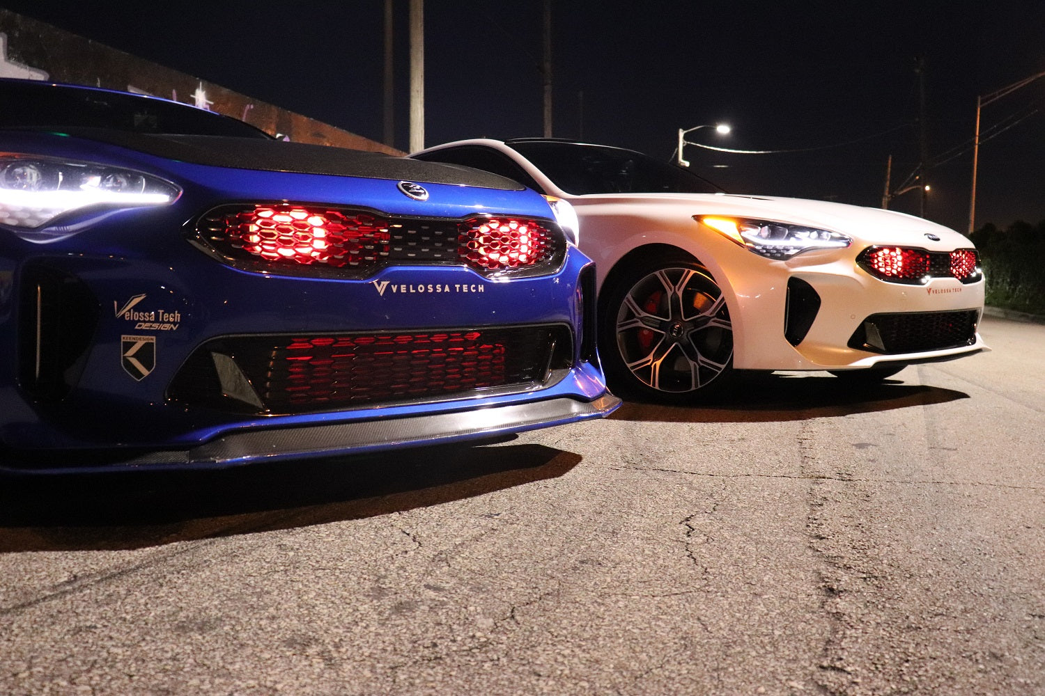 2018-2020+ Kia Stinger 3.3T Generation 4 Interchangeable BIG MOUTH "LIT KIT" | LIT Flares and Controller Only | Velossa Tech Design