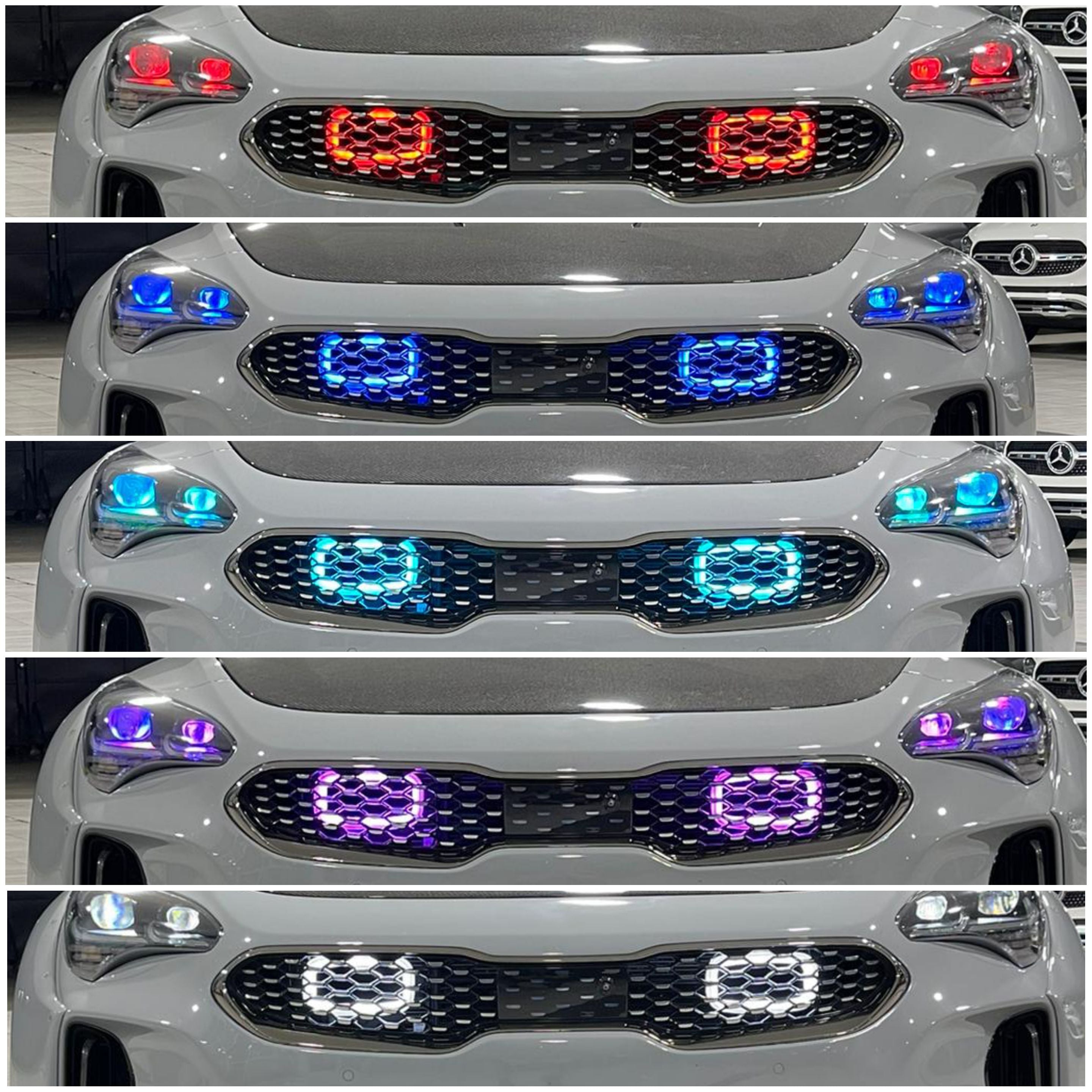 2017-2020+ Kia Stinger 3.3T Dual BIG MOUTH "LIT KIT" Ram Air Intake Snorkels | Velossa Tech Design