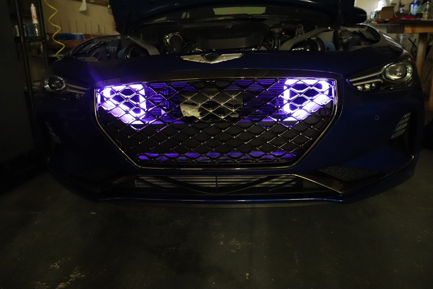 2017+ Genesis G70 3.3T Dual BIG MOUTH "LIT KIT" Ram Air Intake Snorkels | Velossa Tech Design