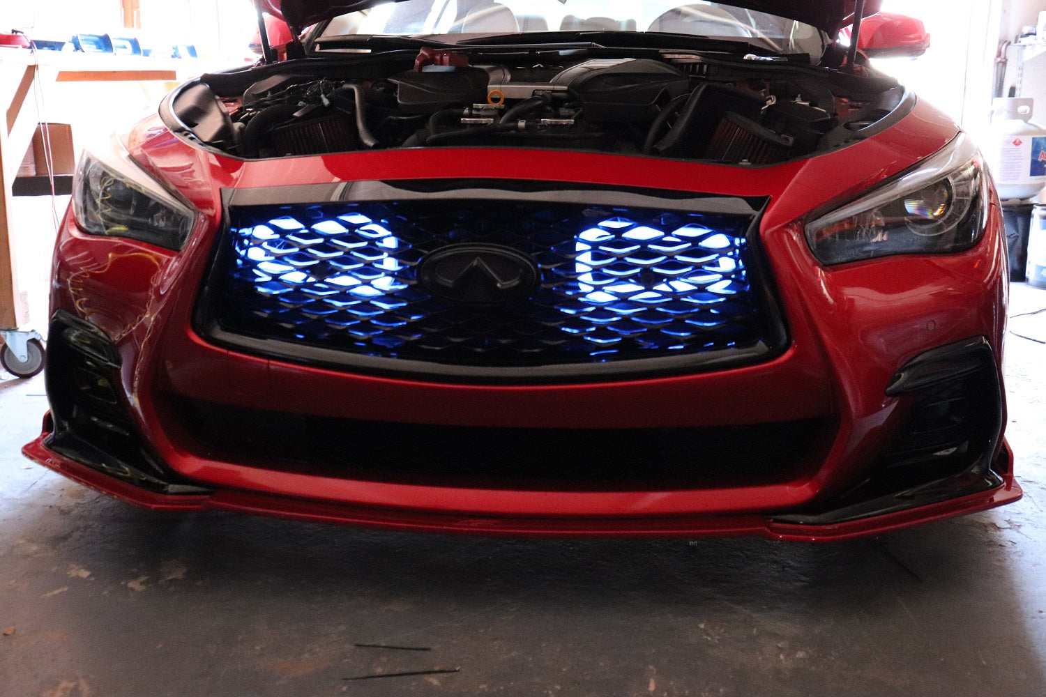 2016-2020+ Infiniti Q60 RedSport BIG MOUTH "LIT KIT" Ram Air Intake Snorkels | Velossa Tech Design