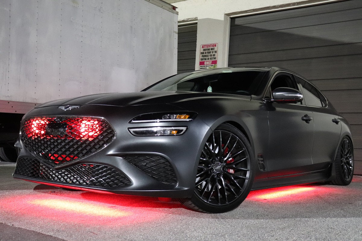 2022+ Genesis G70 3.3T Dual BIG MOUTH "LIT KIT" Ram Air Intake Snorkels | Velossa Tech Design