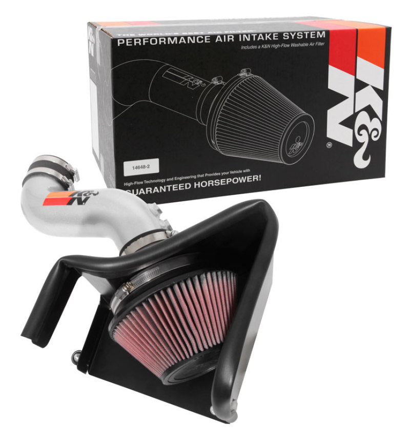 K&N 15-18 Hyundai Sonata L4-2.4L F/I Silver Typhoon Short Ram Intake-thumbmail-10