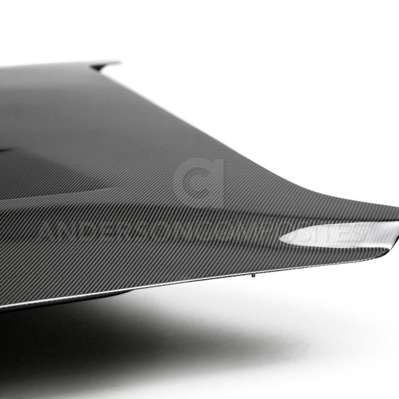 Anderson Composites 2018 Ford Mustang GT Type-SA Style Heat Extractor Double Sided Carbon Fiber Hood-thumbmail-4