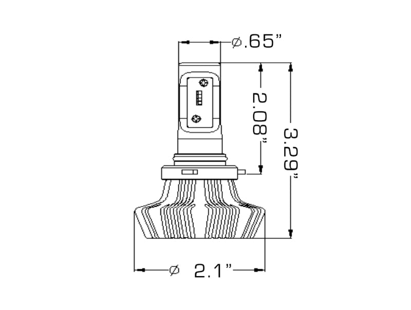 Oracle 9012 4000 Lumen LED Headlight Bulbs (Pair) - 6000K-thumbmail-2