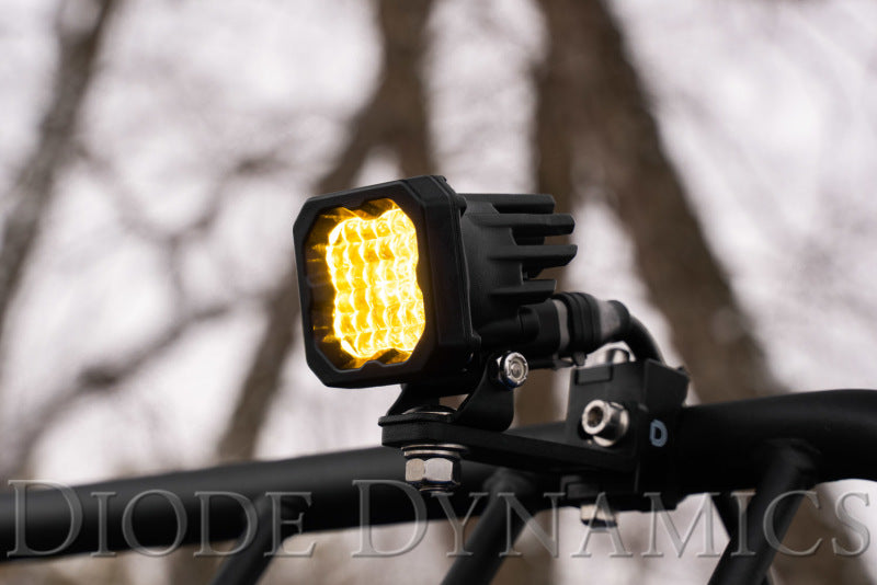 Diode Dynamics Stage Series C1 LED Pod Sport - Yellow Flood Standard ABL (Pair)-thumbmail-3