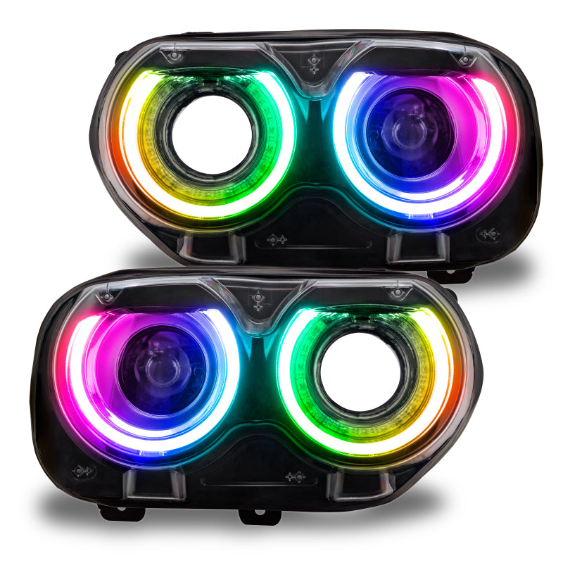 Oracle 15-21 Dodge Challenger RGB+W Headlight DRL Upgrade Kit - ColorSHIFT 2-thumbmail-4