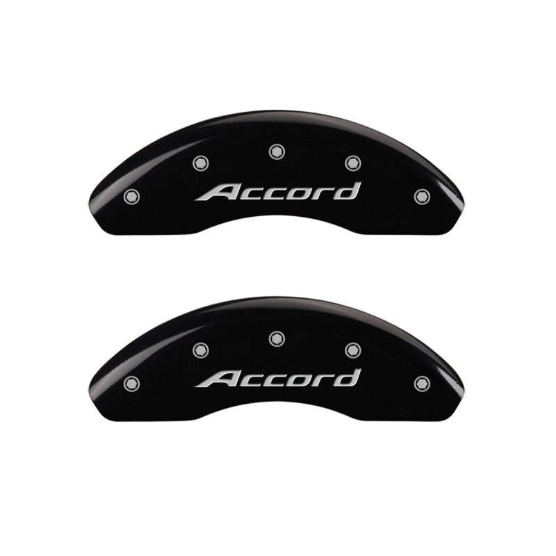 MGP 4 Caliper Covers Engraved Front Accord Engraved Rear Accord Black finish silver ch-thumbmail-2