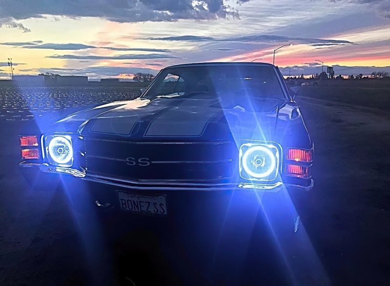 Oracle Pre-Installed Lights 7 IN. Sealed Beam - White Halo-thumbmail-2