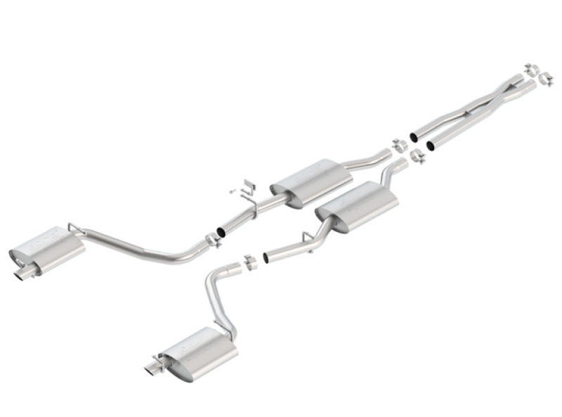 Borla 15-16 Dodge Charger 3.6L V6 ATAK Cat Back Exhaust (Uses Factory Valence)-thumbmail-1