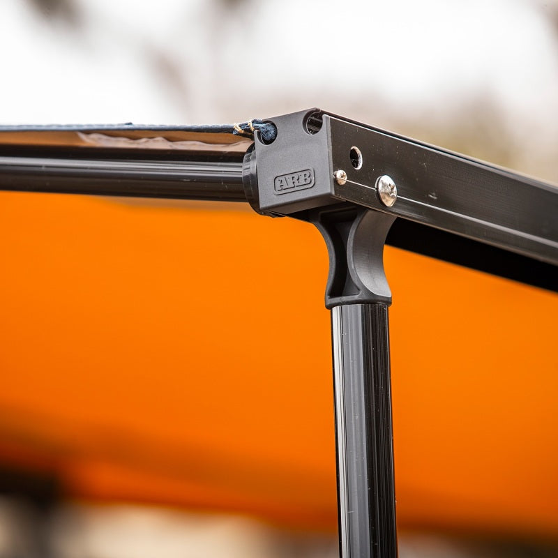 ARB Aluminum Awning, Black Frame, 8.2FT x 8.2FT, Installed with LED Light Strip-thumbmail-2