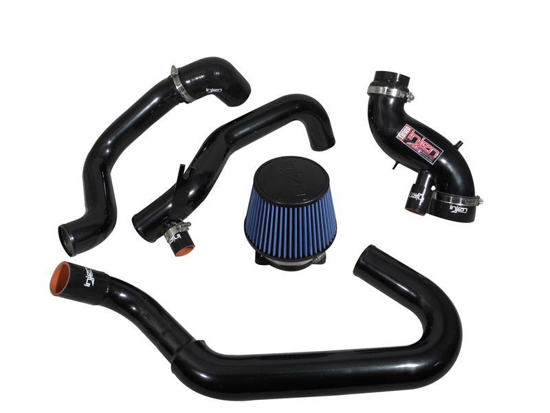 Injen 03-06 Evo 8/9/MR Cast Aluminum Intake System w/ Full Intercooler Piping Black Short Ram Intake-thumbmail-5