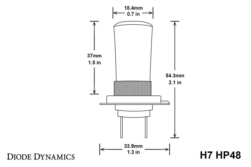 Diode Dynamics H7 HP48 LED - Cool - White (Pair)-thumbmail-2