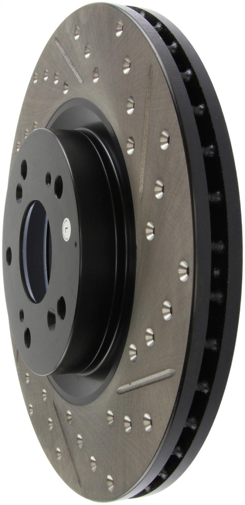 StopTech 02-06 Acura RSX Type S / 06-09 Honda Civic Si Slotted & Drilled Left Front Rotor-thumbmail-3