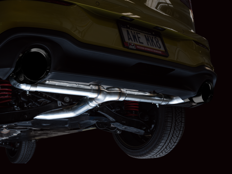 AWE 2022 VW GTI MK8  Track Edition Exhaust - Diamond Black Tips-thumbmail-2