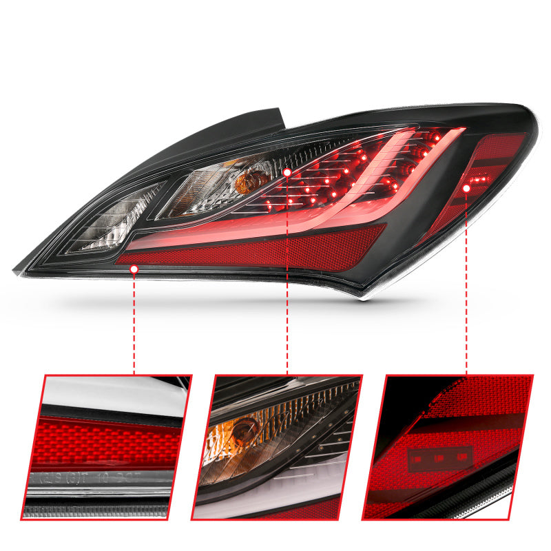 ANZO 10-13 Hyundai Genesis 2DR LED Taillights Smoke-thumbmail-8