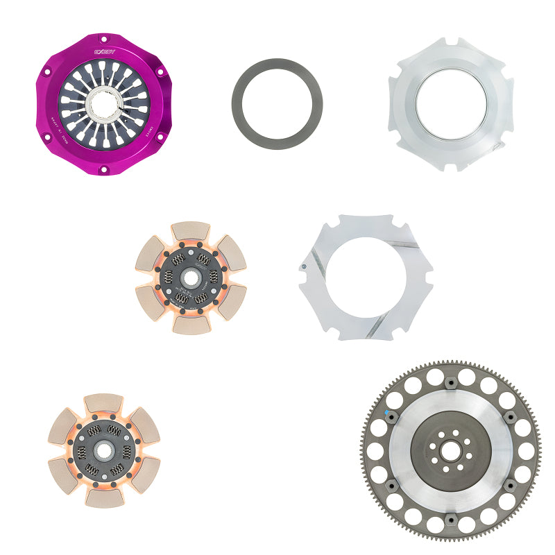 Exedy 2004-2014 Subaru Impreza WRX STI H4 Hyper Compe-D Twin Cerametallic Clutch Sprung Center Disc-thumbmail-1