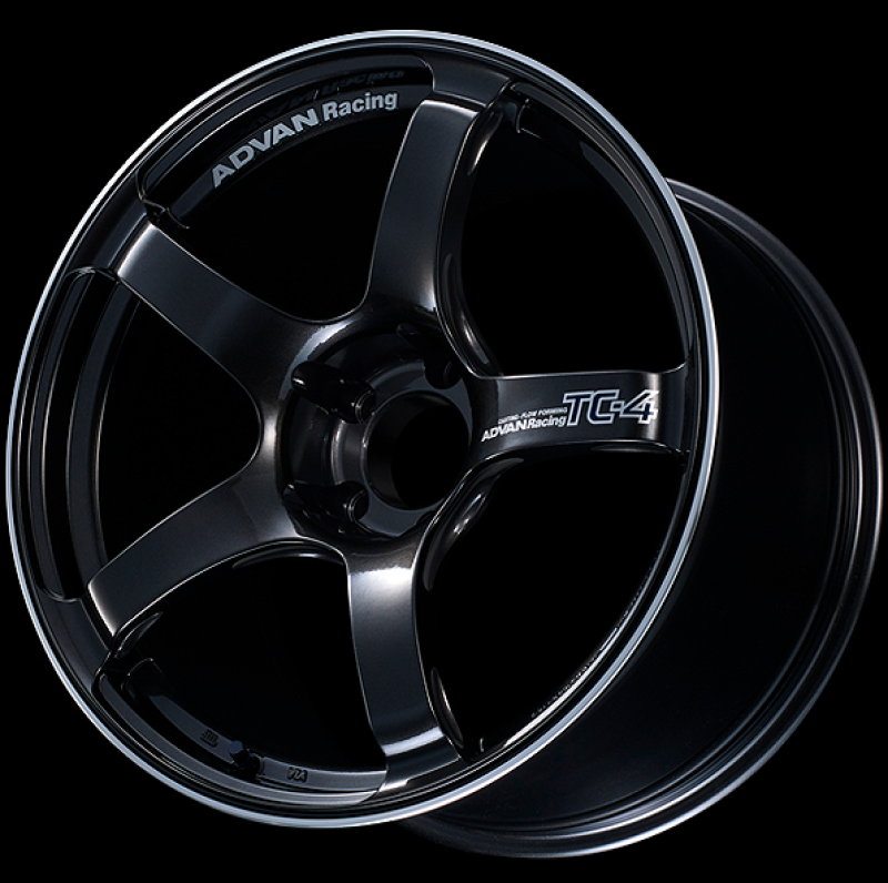 Advan TC4 17X9.5 +50M 5-114.3 Black Gunmetallic & Ring Wheel-thumbmail-1