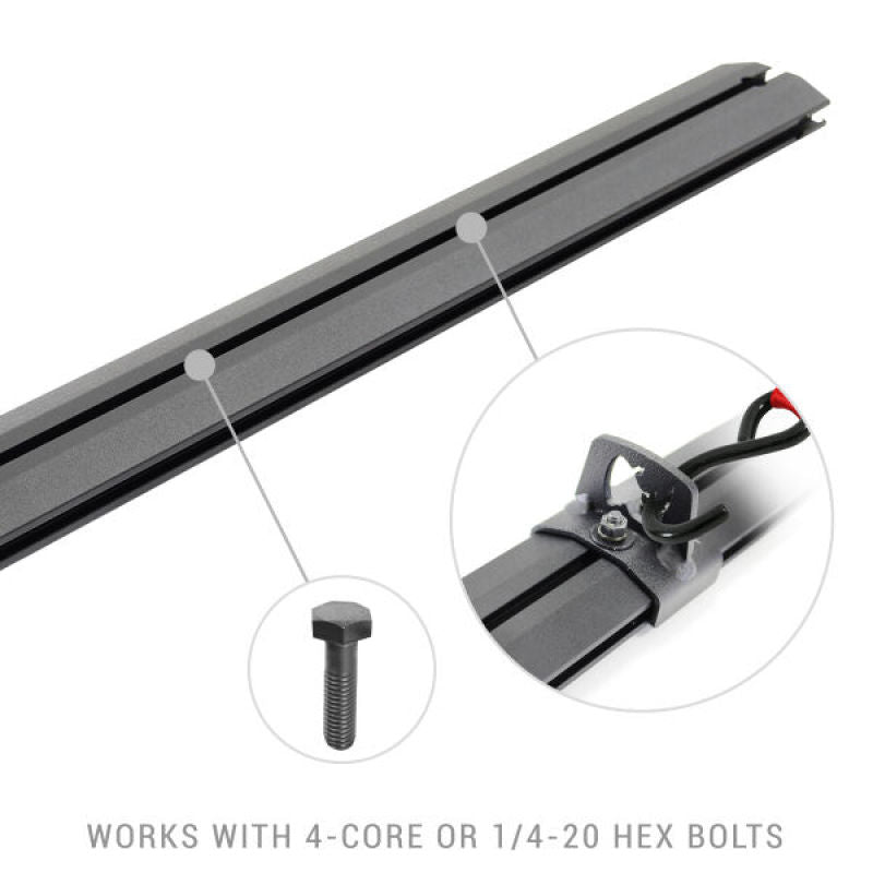 Go Rhino Universal XRS 49 3/4 Cross Rail Accessory Set - Tex. Black-thumbmail-4
