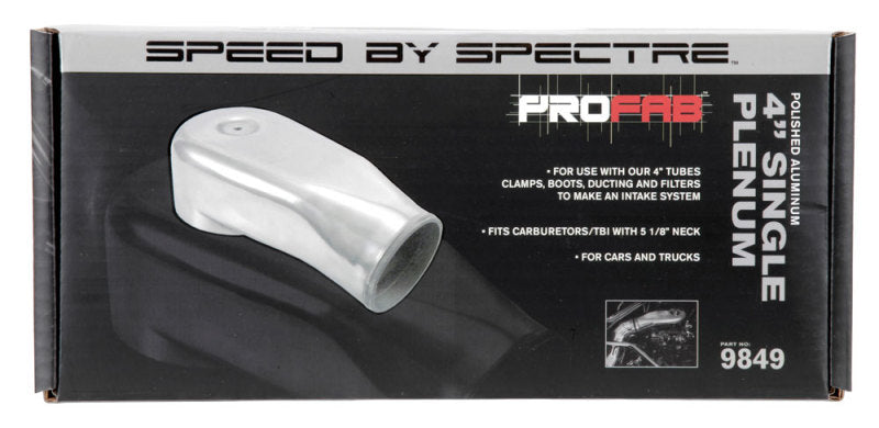 Spectre Plenum 4in. OD x 9in. (Air Cleaner to Stud Inlet) - Single-thumbmail-5