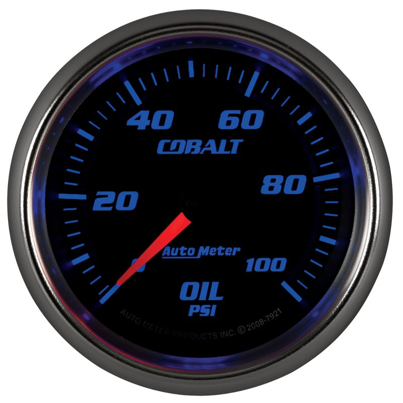 Autometer Cobalt 66mm 0-100 PSI Oil Pressure Gauge-thumbmail-3