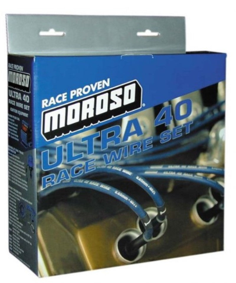 Moroso GM LS Ignition Wire Set - Ultra 40 - Sleeved - Coil-On - 8in Wire - Black-thumbmail-1