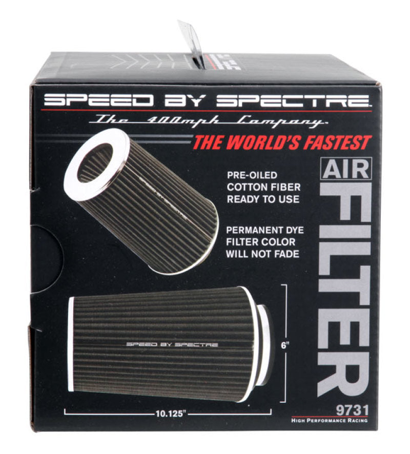 Spectre Adjustable Conical Air Filter 9-1/2in. Tall (Fits 3in. / 3-1/2in. / 4in. Tubes) - Black-thumbmail-7
