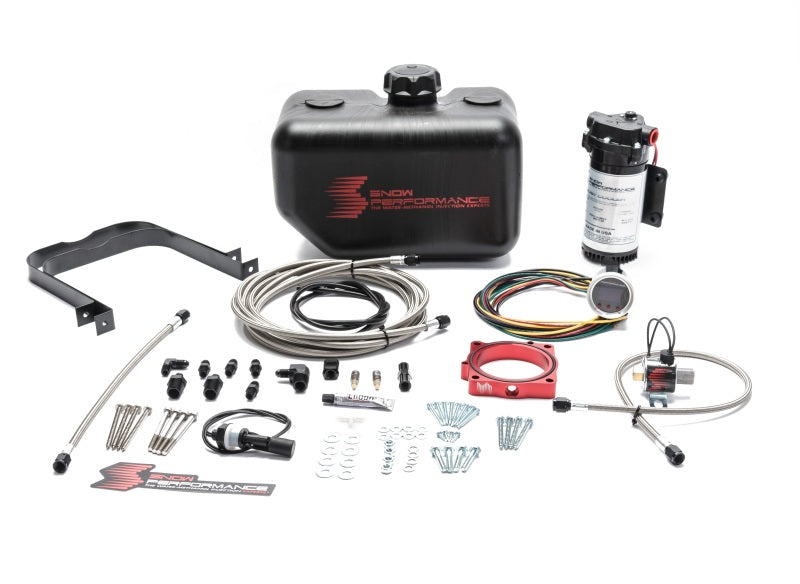 Snow Performance 08+ Charger Stg 2 Boost Cooler F/I Water Injection Kit (SS Braided Line & 4AN)-thumbmail-1