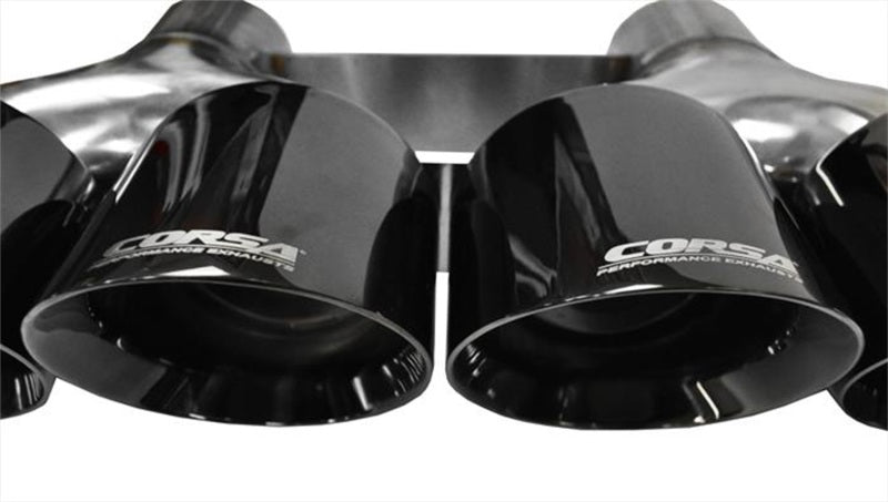 Corsa 15-15 Chevrolet Corvette 6.2L V8 Quad 45in Polished Black Pro-Series Tip Kit-thumbmail-6