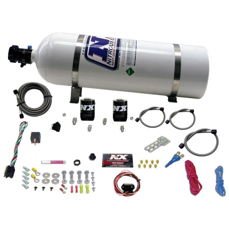 Nitrous Express 10-15 Chevrolet Camaro (5th Gen) Single Nozzle Nitrous Kit (35-150HP) w/15lb Bottle-thumbmail-1