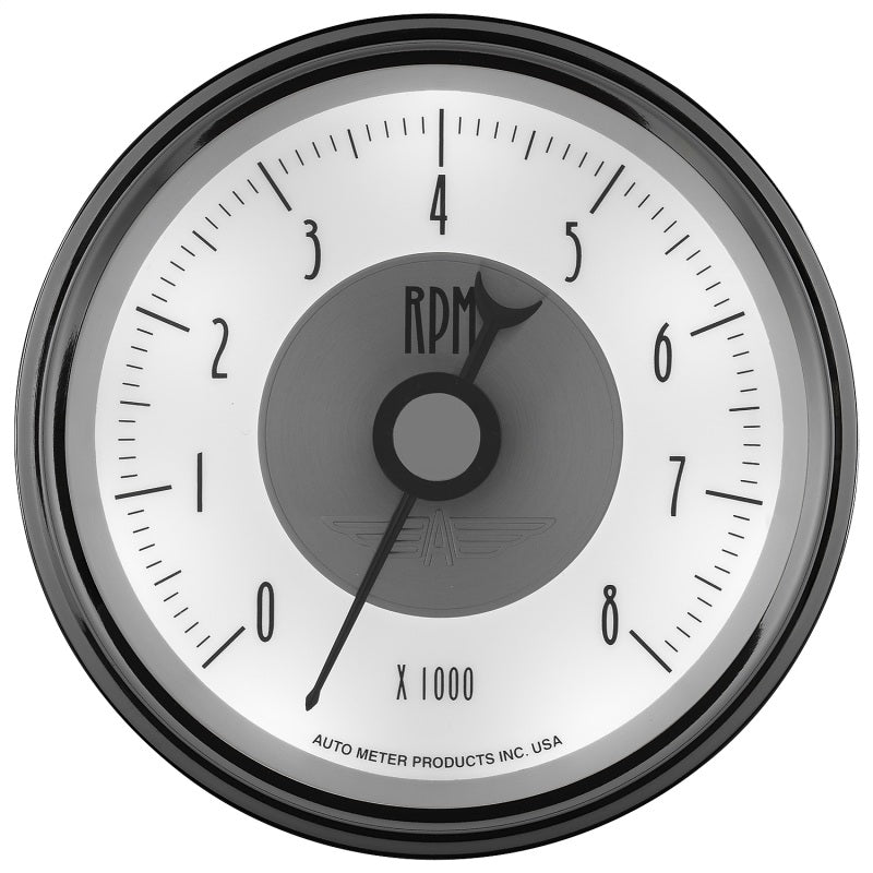 Autometer Prestige Pearl Series - Tachometer 3 3/8in 8K RPM In-Dash-thumbmail-3