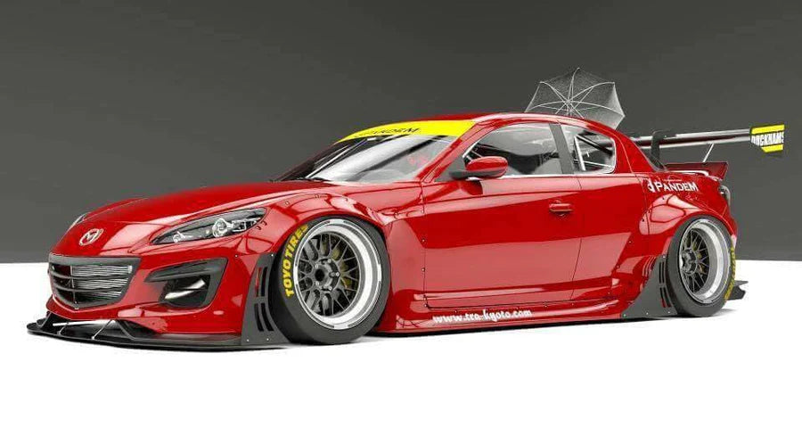 GReddy 09-12 Mazda RX-8 Pandem Wide Body Rear Over-Fenders (Rear Doors Will Not Open)-thumbmail-4