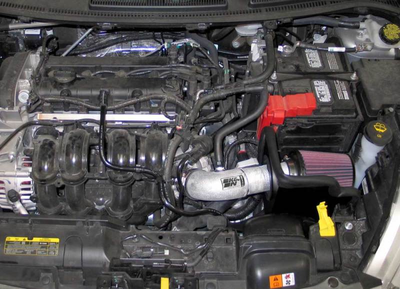 K&N 11-12 Ford Fiesta 1.6L L4 Silver Typhoon Performance Intake-thumbmail-3
