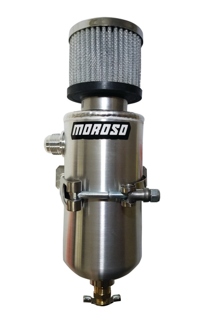 Moroso Breather Tank/Catch Can -10An Male Fitting - Aluminum-thumbmail-1