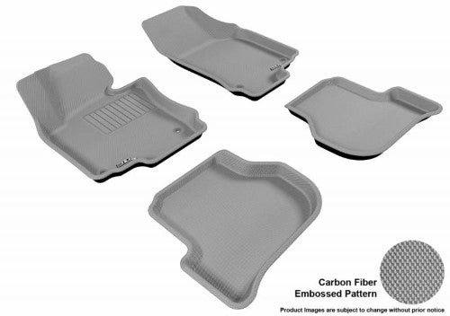 3D MAXpider 2005-2010 Volkswagen Jetta Kagu 1st & 2nd Row Floormats - Black