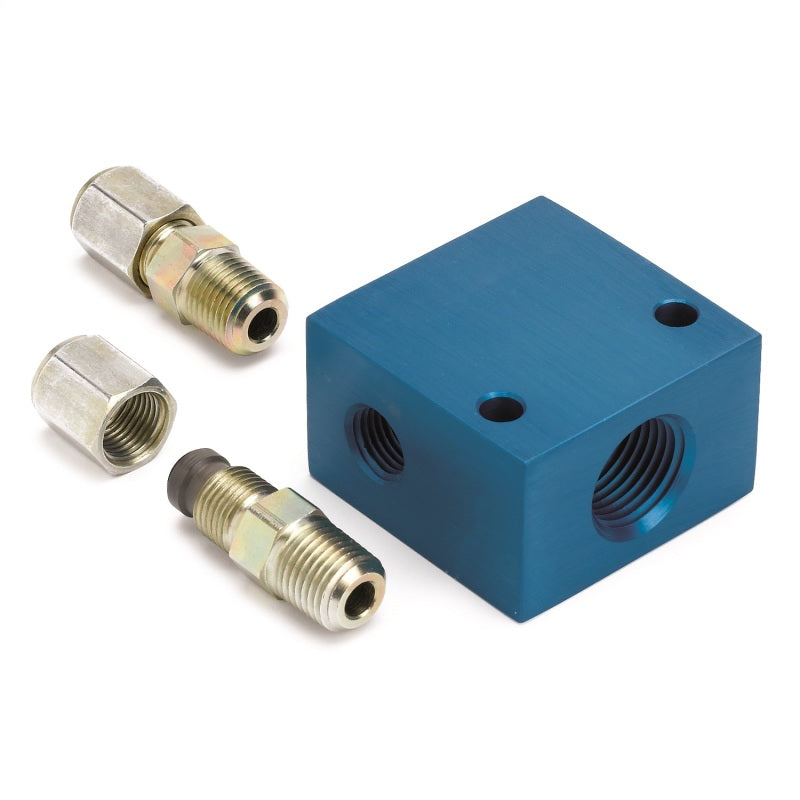 Autometer Transmission Line Adapter Fitting for 5/16in O.D. Tubing 1/2in NPTF-thumbmail-1