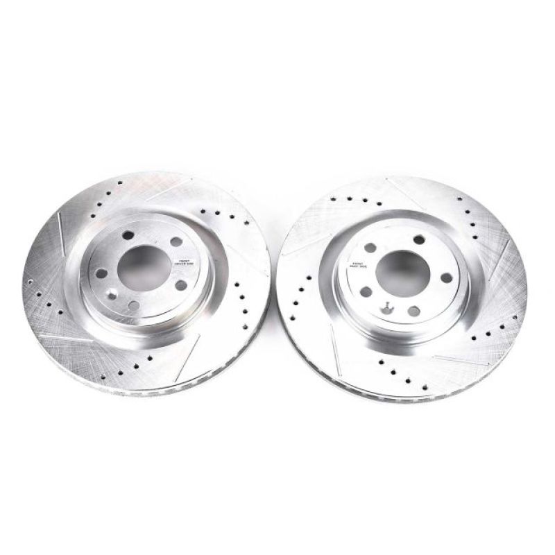 Power Stop 11-14 Ford Mustang Front Evolution Drilled & Slotted Rotors - Pair-thumbmail-1