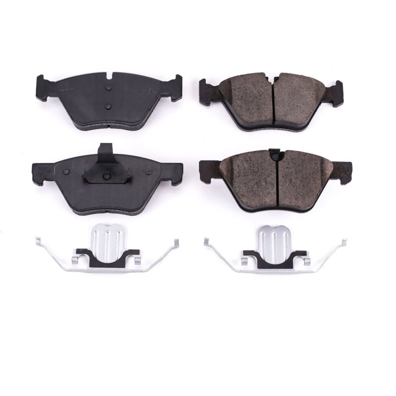 Power Stop 06-07 BMW 323i Front Z17 Evolution Ceramic Brake Pads w/Hardware-thumbmail-1