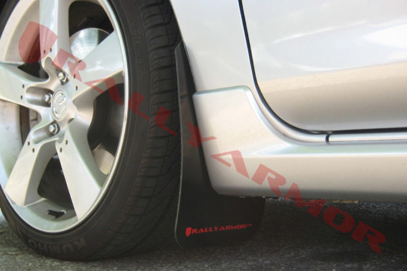 Rally Armor 04-09 Mazda3/Speed3 Black UR Mud Flap w/ Red Logo-thumbmail-2