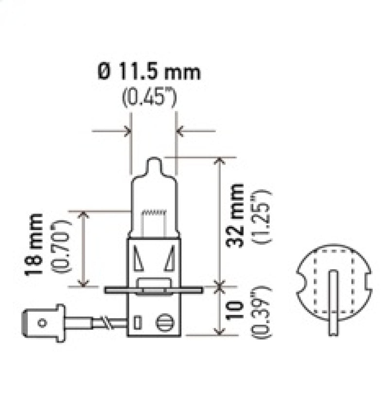Hella H3 24V/70W PK22s T3.25 Halogen Bulb-thumbmail-4