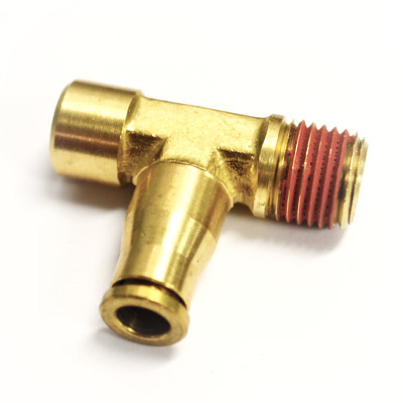 Ridetech Airline Fitting Compressor Tee 1/8in NPT x 1/8in Female NPT x 1/4in Airline-thumbmail-1