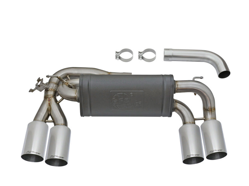 aFe MACHForce XP 3in - 2 1/2in Axle Back 304SS Exhaust w/ Polished Tips 16-17 BMW M2 (f87)-thumbmail-2