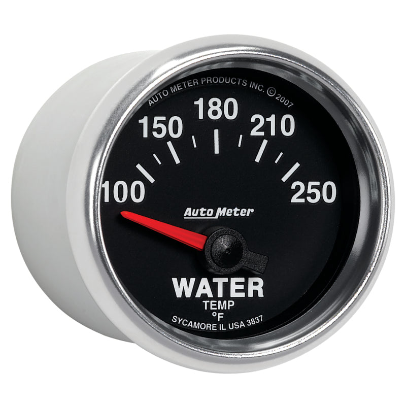 Autometer GS 52mm 100-250 Deg F Short Sweep Electronic Water Temperature Gauge-thumbmail-2