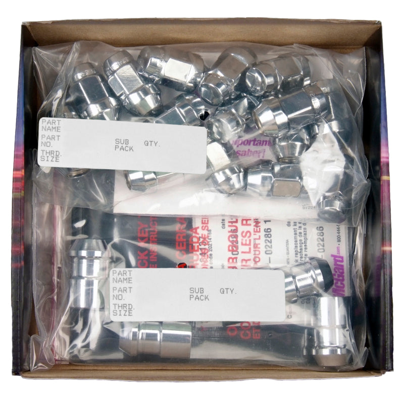 McGard 5 Lug Hex Install Kit w/Locks (Cone Seat Nut / Bulge) 1/2-20 / 3/4 Hex / 1.45in. L - Chrome-thumbmail-6