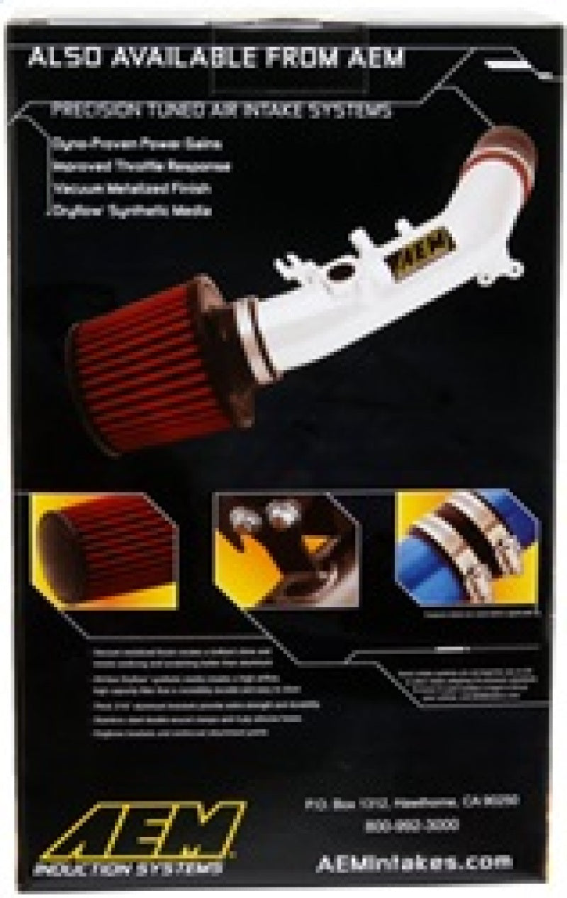 AEM DryFlow Air Filter - Round 2.75in ID x 6.25in OD x 8.25in H fits 2007-2014 Ford/Volvo-thumbmail-5